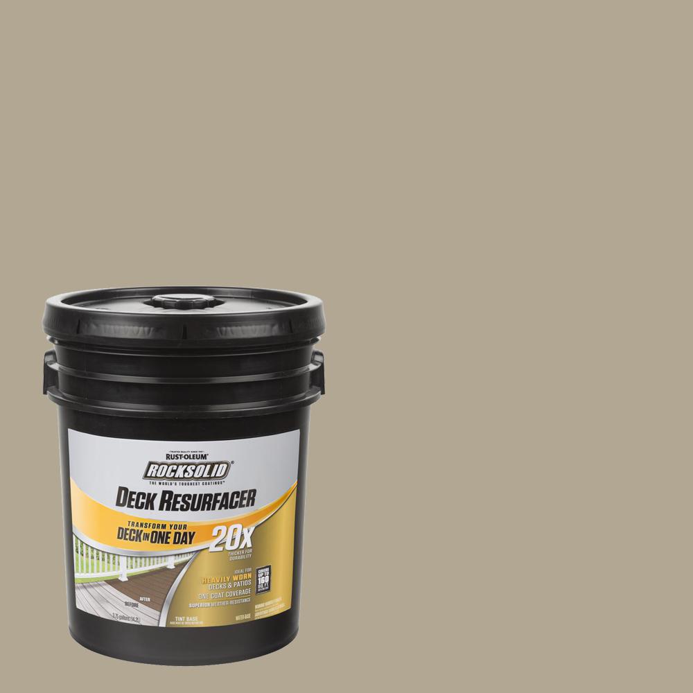 RustOleum RockSolid 4 gal. Fieldstone Exterior 20X Deck Resurfacer
