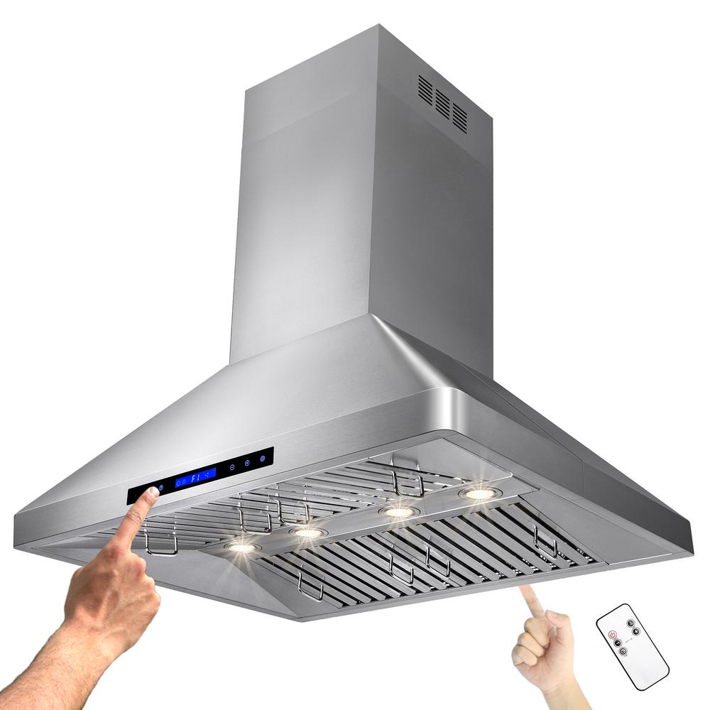 ZLINE Kitchen and Bath ZLINE 36 in. 760 CFM Island Mount Range Hood in Stainless SteelGL9i36