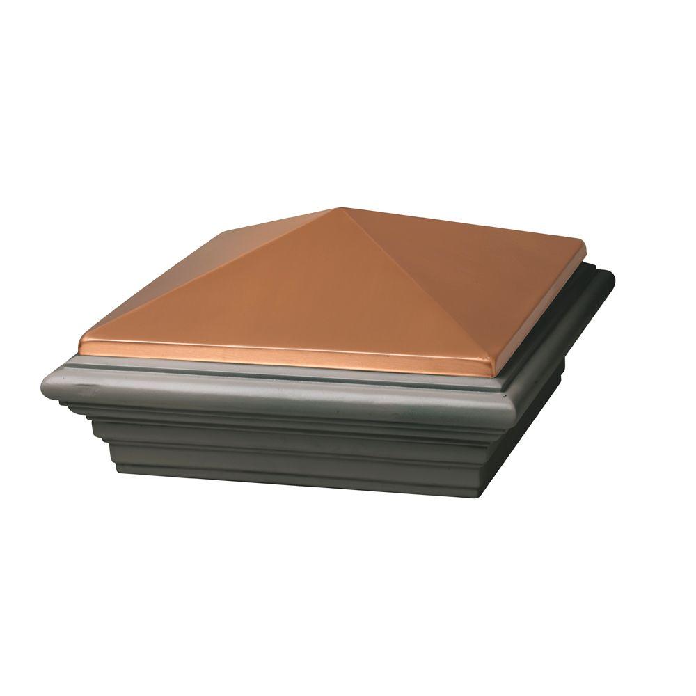 Protectyte NOMINAL 8 in. x 8 in. Pyramid Slip Over Copper Fence ...