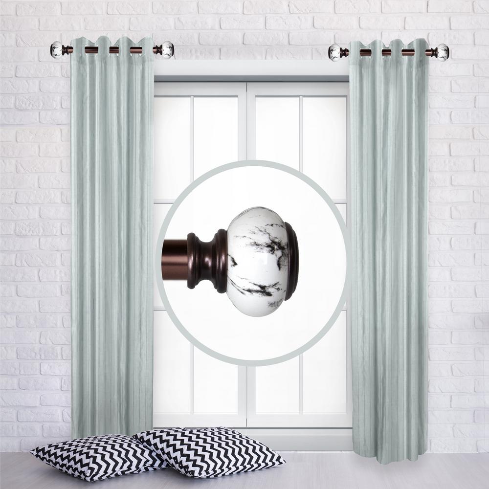 Grove 1 Dia Curtain Rod 12 20 Inch Long Set Of 2 Bronze