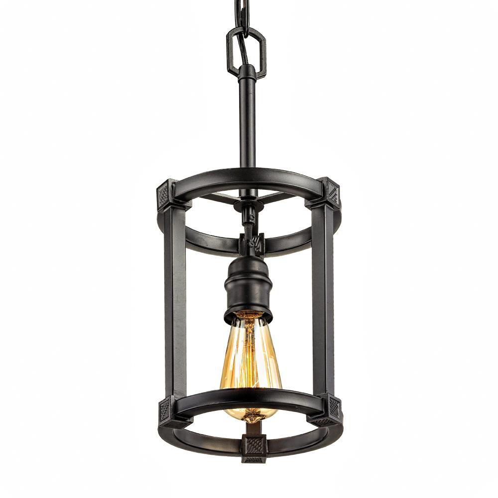 Globe Electric 3Light Oil Rubbed Bronze and Glass Vintage Pendant