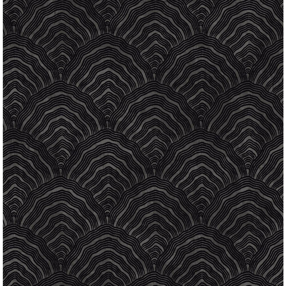 Seabrook Designs Zebra Chevron Black and White Paper Strippable Roll ...