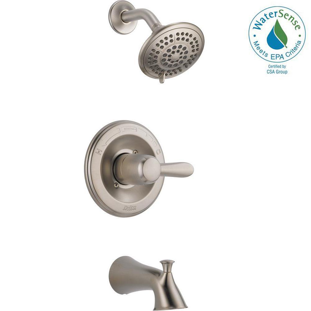 Delta Lahara 1 Handle Tub And Shower Faucet Trim Kit Only In Delta Lahara 1 Handle Tub And Shower Faucet Trim Kit Only In Stainless Valve
