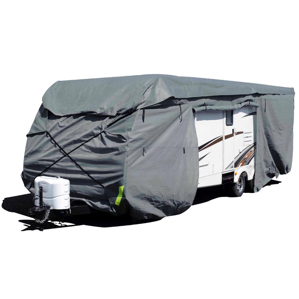 Budge Premier Fifth Wheel RV Cover Fits Fifth Wheel RVs up to 26 Long Gray, Polyproplyene RVRP-41 318 L x 102 W x 108 H