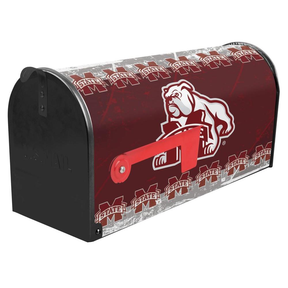 Sanity Art Works Red Post Mount Mississippi State University Mailbox25798 The Home Depot