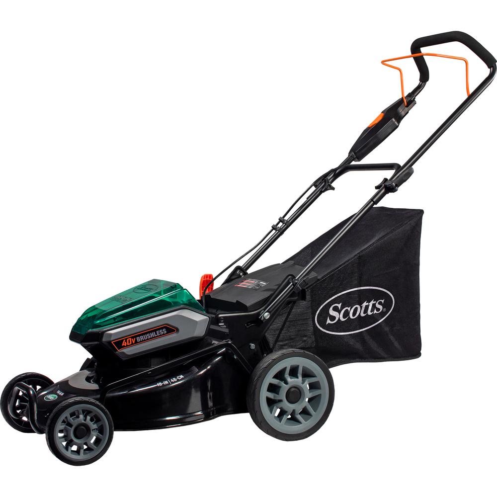 UPC 026479619406 product image for Scotts 19 in. 40-Volt Lithium-Ion Cordless Battery Walk Behind Push Mower with 5 | upcitemdb.com