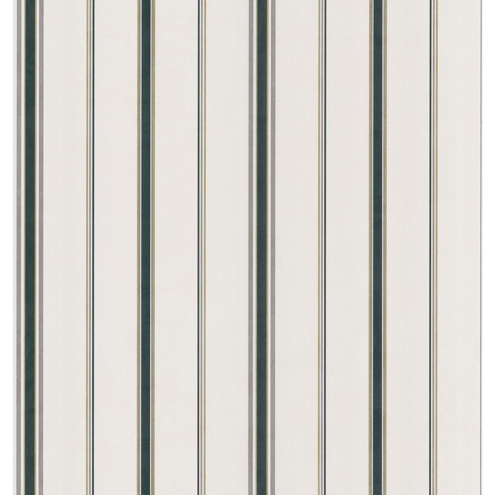 Brewster Northwoods Lodge OffWhite Stripe Wallpaper Sample145