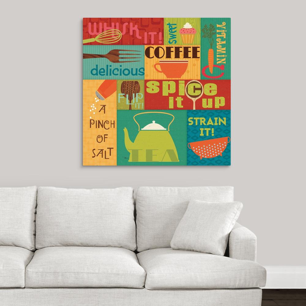 Kitchen It I By Pela Studio Canvas Wall Art