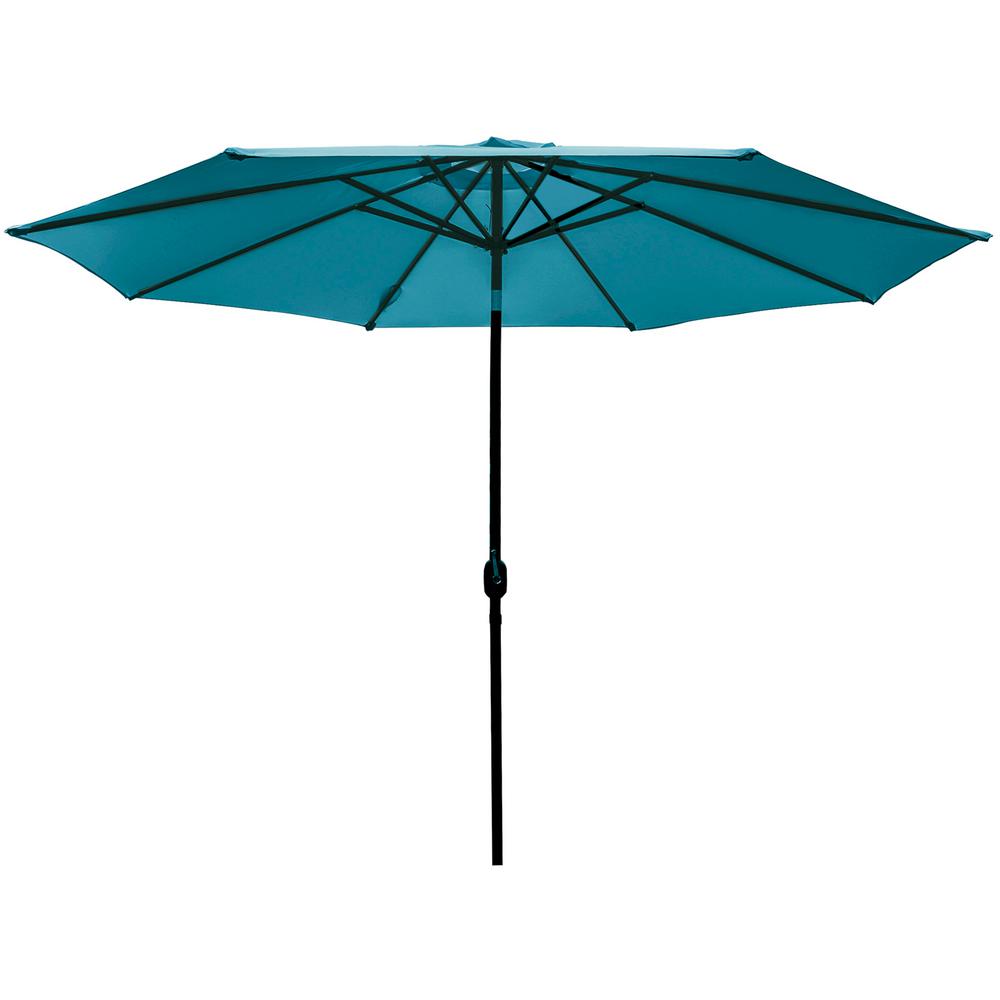 LAUREL CANYON 11 ft. Market Patio Umbrella Table with Push Button Tilt