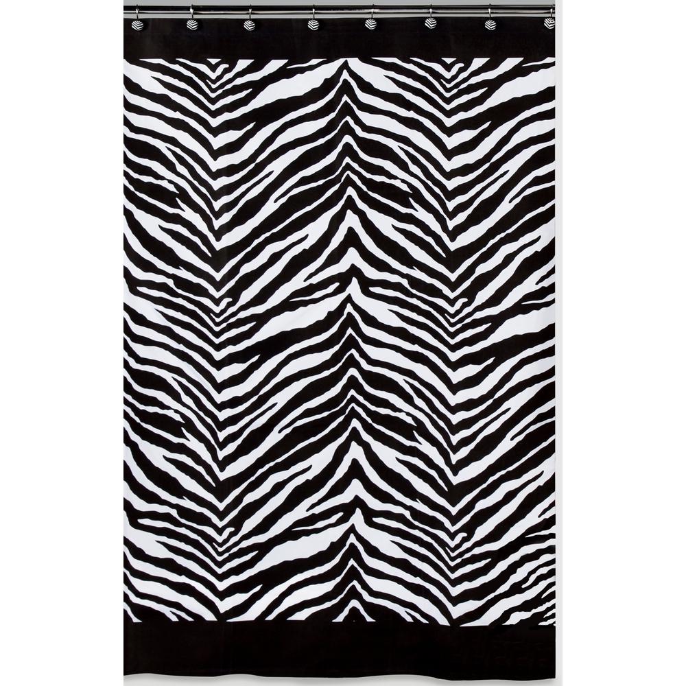 Creative Bath Zebra 72 In Shower Curtain Set Black White S1050 Creative Bath Zebra 72 In Shower
