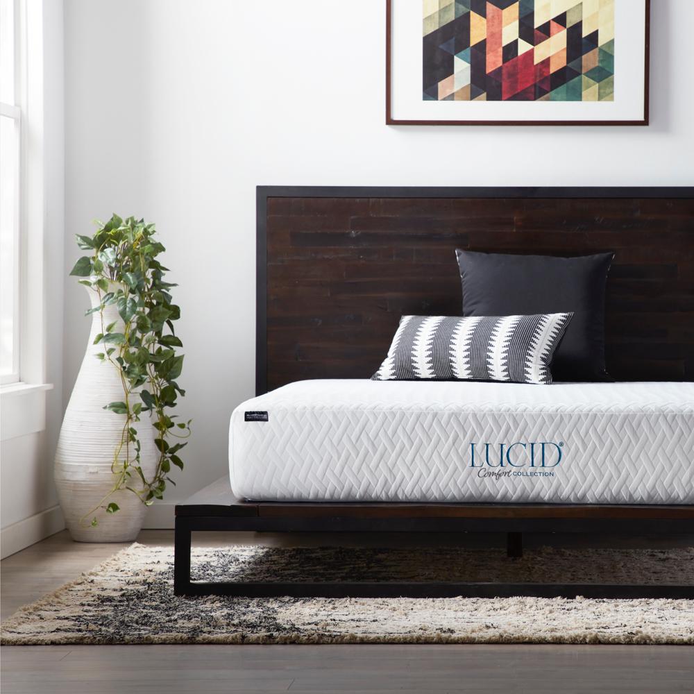 Lucid Comfort Collection 10 In Full Gel Memory Foam Mattress Firm Full Gel Memory Foam Mattress Firm