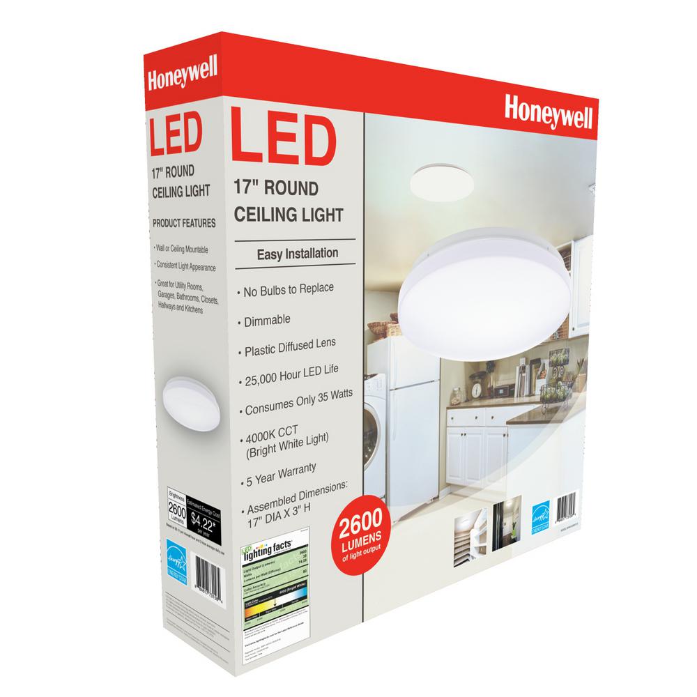 Amazon Com Honeywell Led 4 Ft Shop Light 42w Instant On White Finish Home Improvement