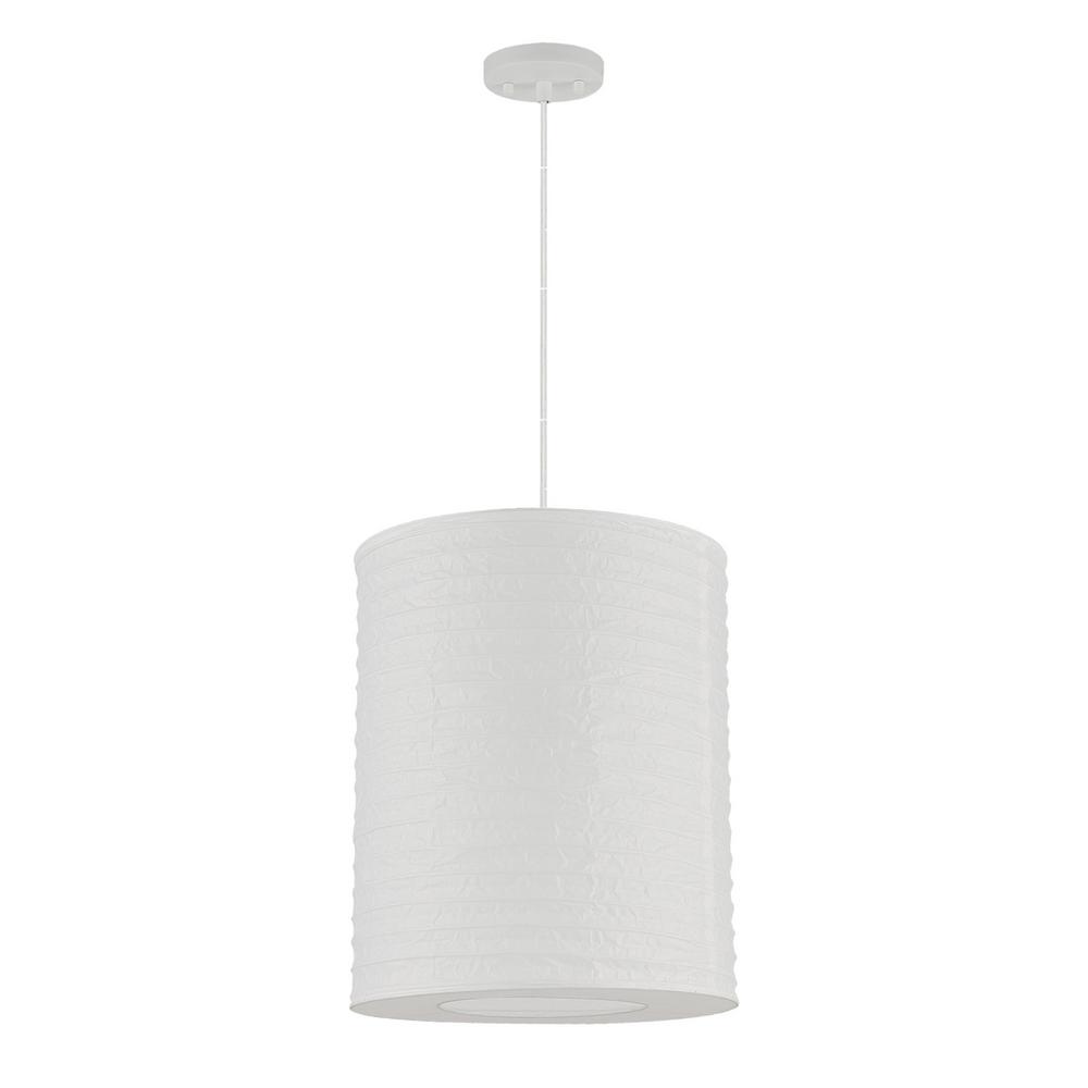 white paper pendant light