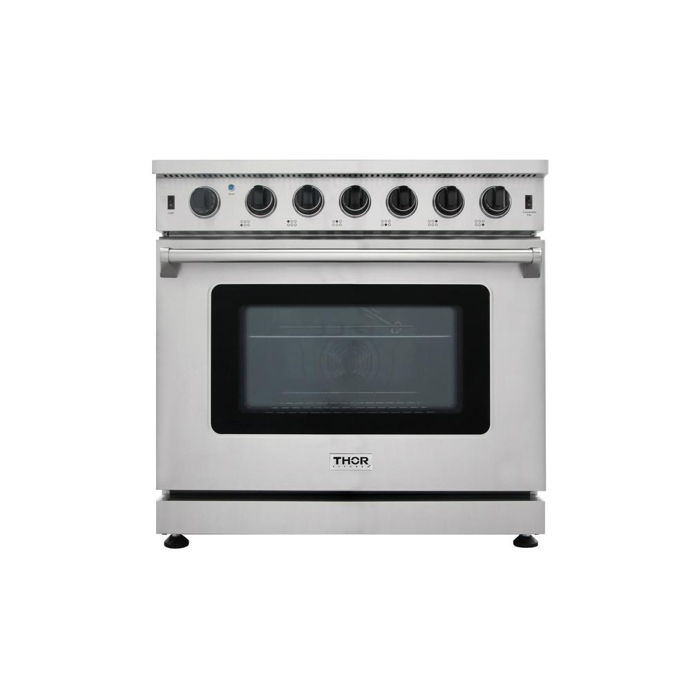 Thor Kitchen 36 Inch Gas Range Reviews Appliances Tips And Thor Kitchen 36 6 0 Cu Ft Single Oven Professional Gas Range In Stainless Steel