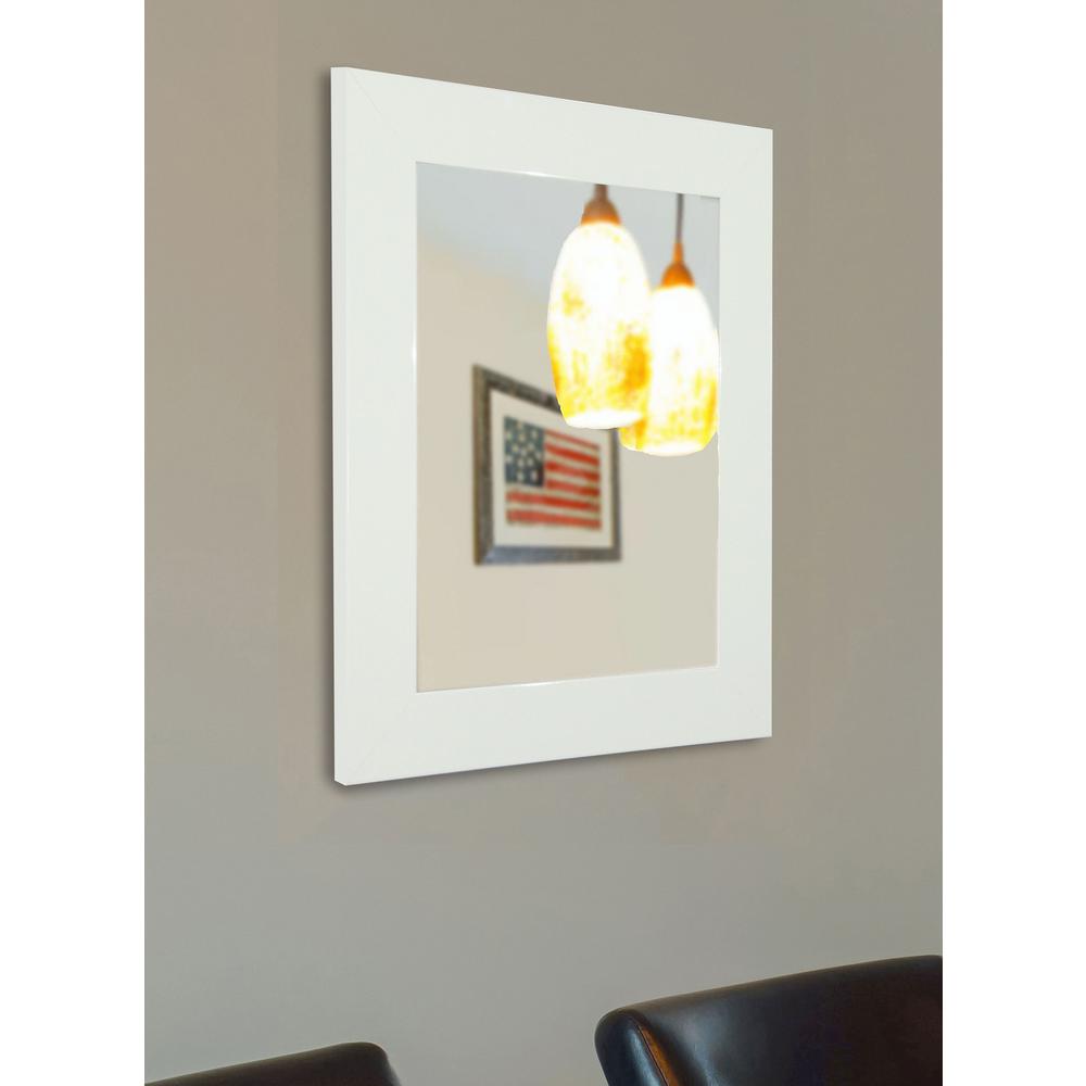 36 in. x 24 in. Delta White Vanity Wall Mirror V087/18.530.5 The