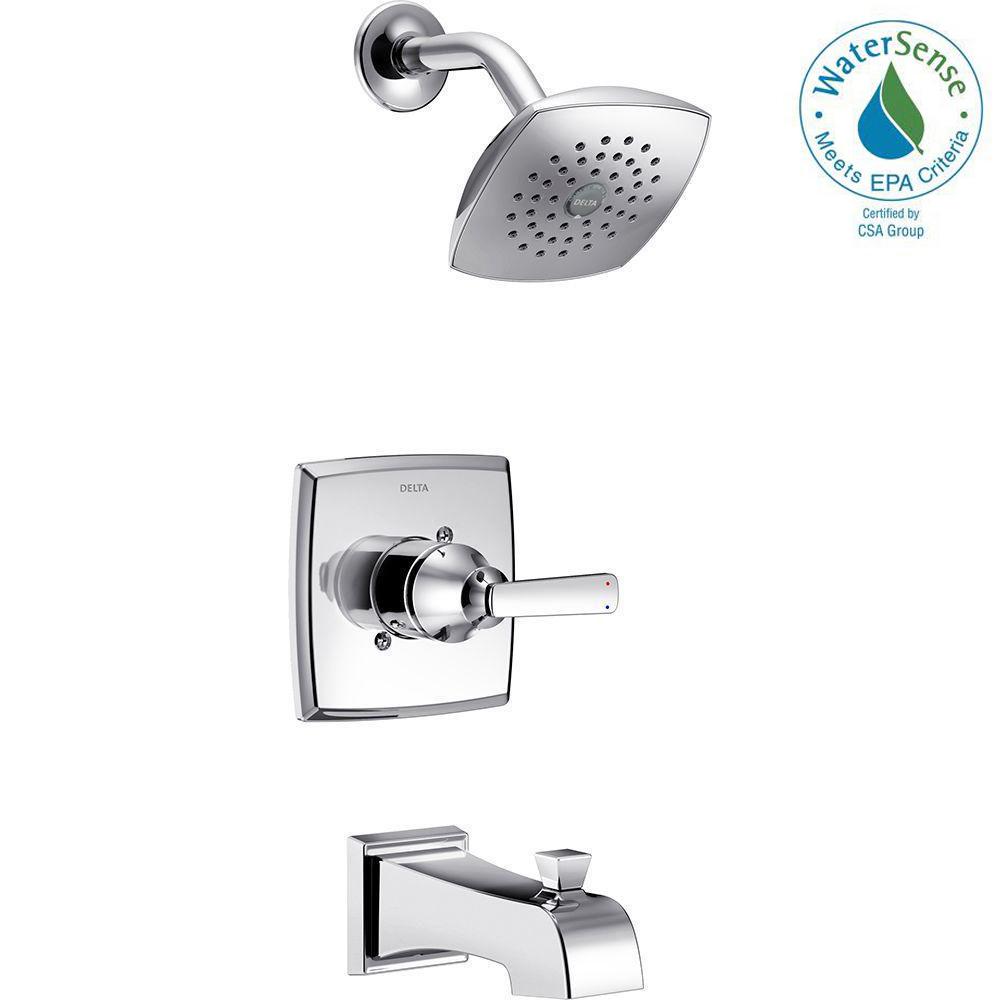 Delta Ashlyn 1 Handle Pressure Balance Tub And Shower Faucet Trim Kit In Chrome Valve Not Included Delta Ashlyn 1 Handle Pressure Balance Tub And Shower Faucet Trim Kit In Chrome Valve Not Included