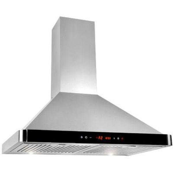 Winflo 30 In Convertible 520 Cfm Wall Mount Range Hood In Stainless Steel With Baffle And Charcoal Filters Wr003b30df The Home Depot