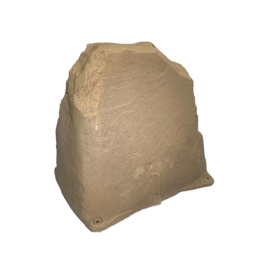24 in.x20 in.x24 in. Medium Tan Fake Rock Cover for Concealing and