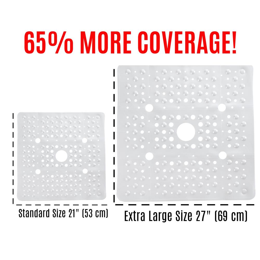 large square shower mat