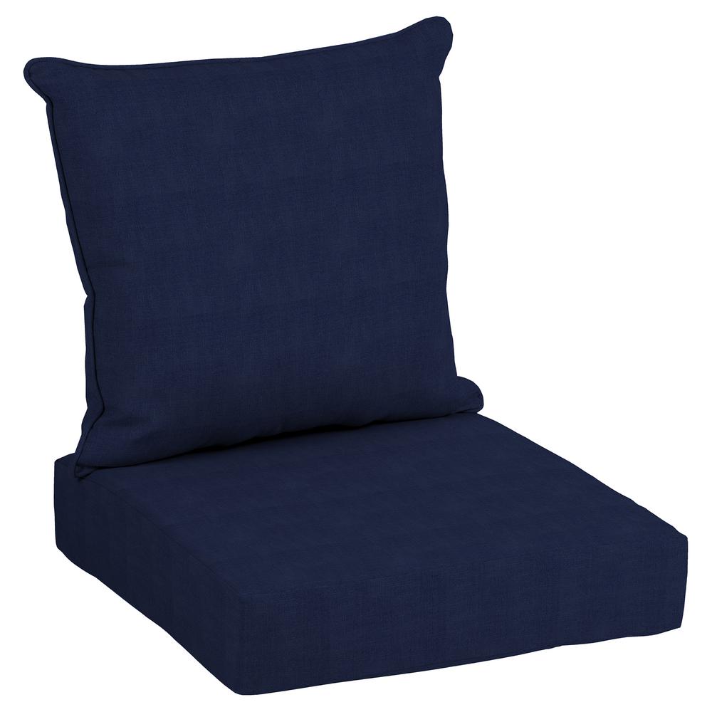 Hampton Bay CushionGuard Midnight 2Piece Deep Seating Outdoor Lounge