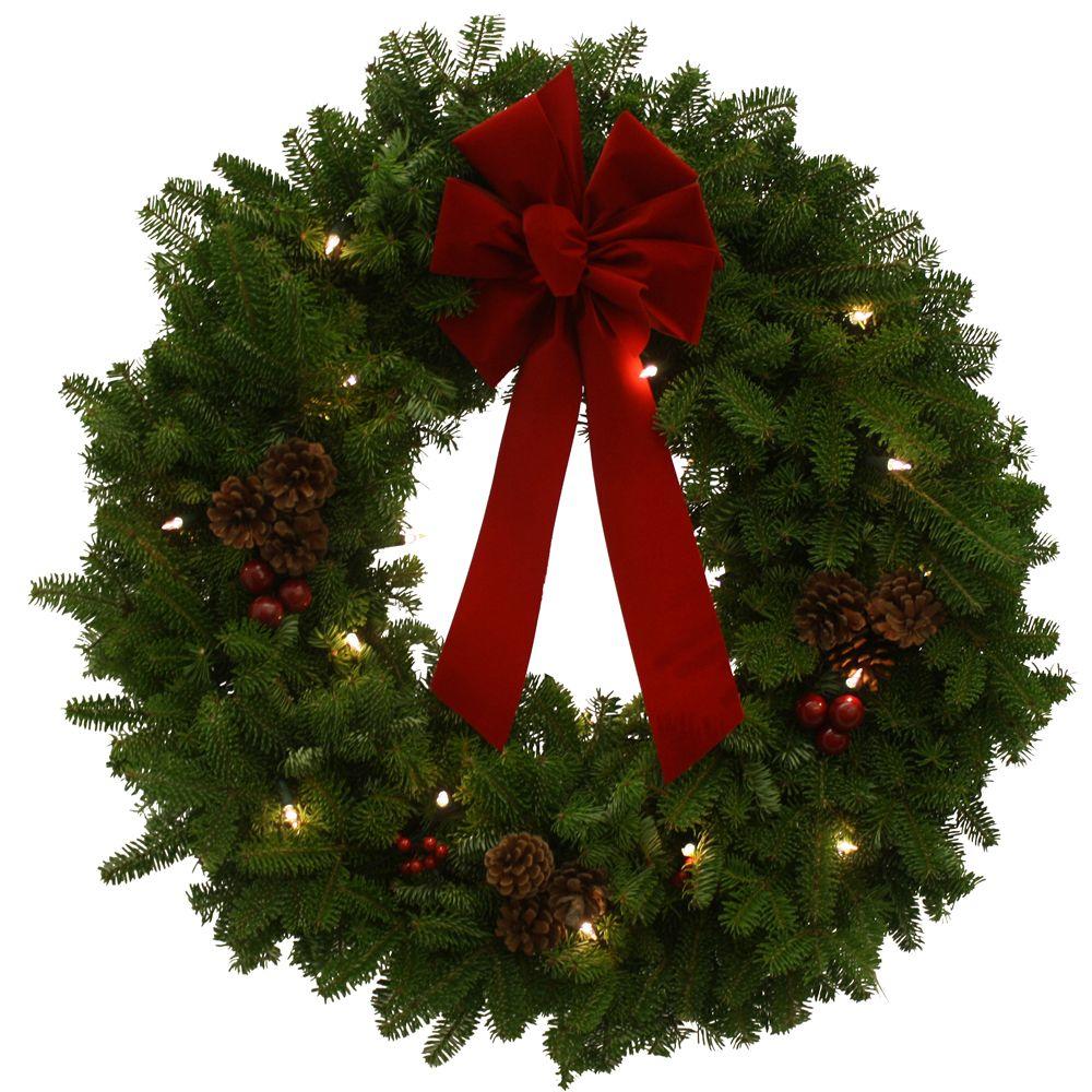 Worcester Wreath 24 In Balsam Pre Lit Clic Fresh With Worcester Wreath 24 In Balsam Pre Lit