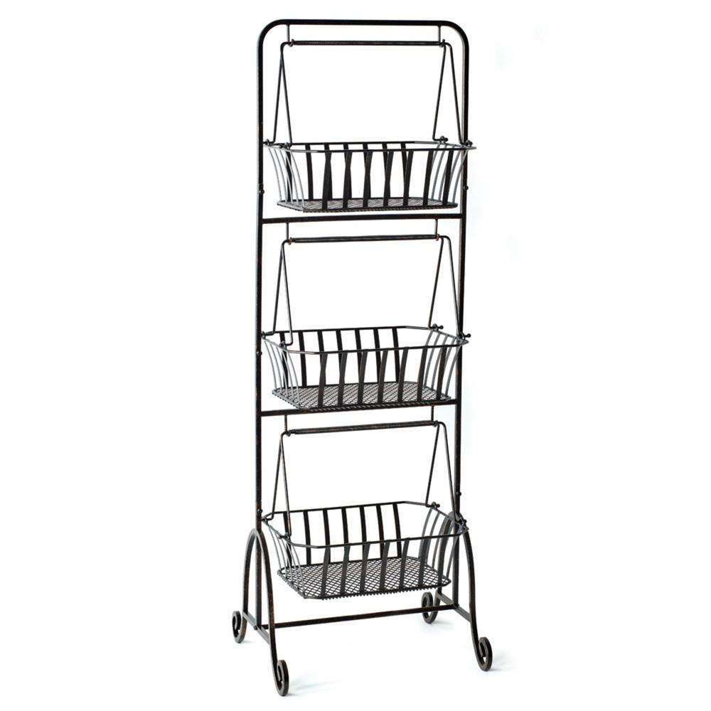 mikasa gourmet basics bristol 2 tier baske