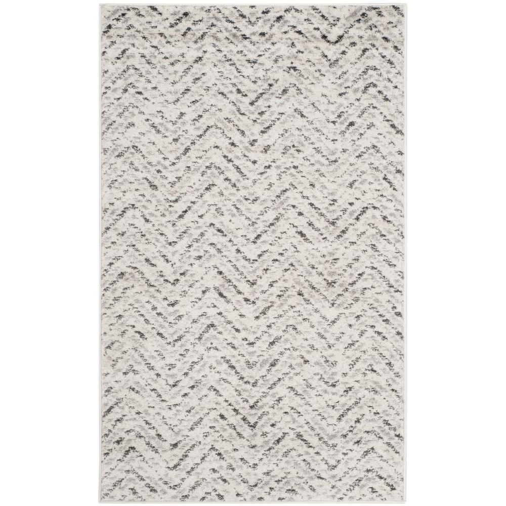 Safavieh Adirondack Ivory/Charcoal 3 ft. x 5 ft. Area RugADR104N3