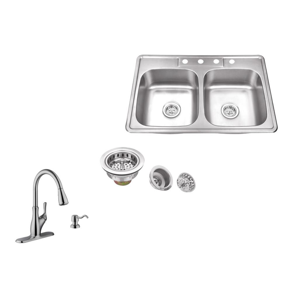 Kitchen Sink Company | ipt sink company drop in 33 in 4 hole stainless steel Kitchen Sink Company | ipt sink company drop in 33 in 4 hole stainless steel