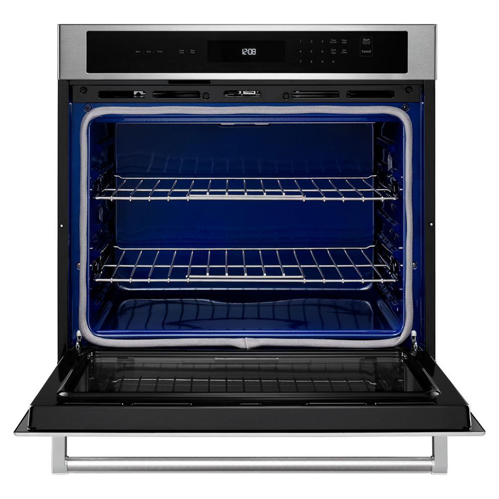 Kitchenaid 27 In Single Electric Wall Oven Self Cleaning View A Gallery