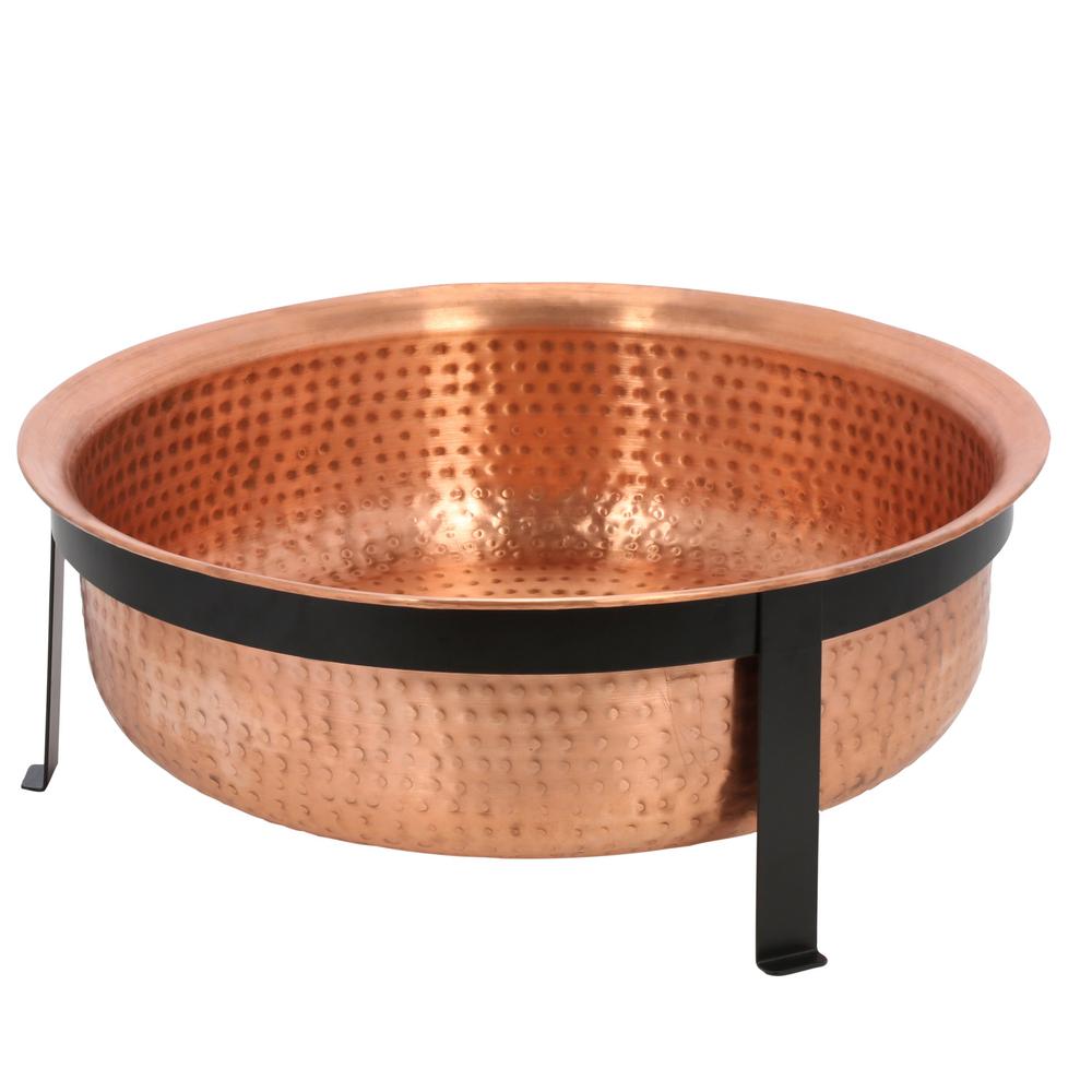 CobraCo Hand Hammered 100% Copper Fire Pit-SH101 - The ...