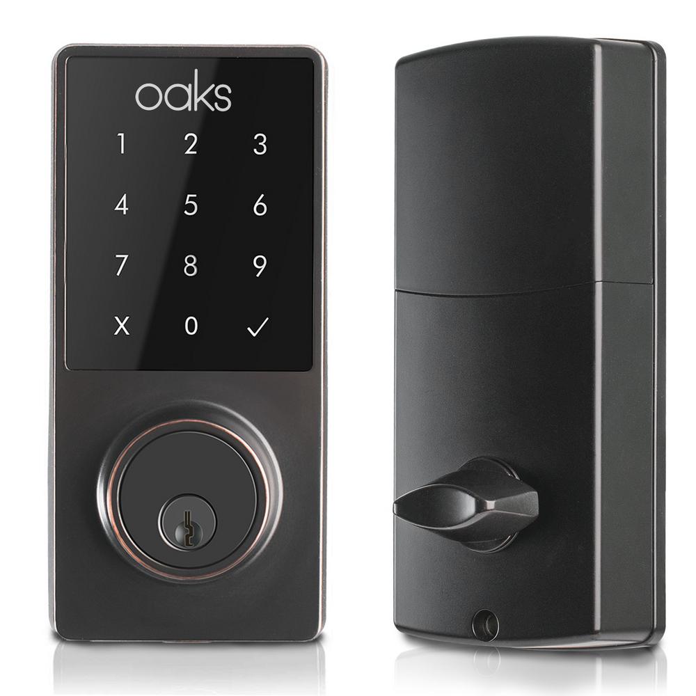 Deadbolt Smartphone Managed Keyless Door Lock Keypad Smart Lock