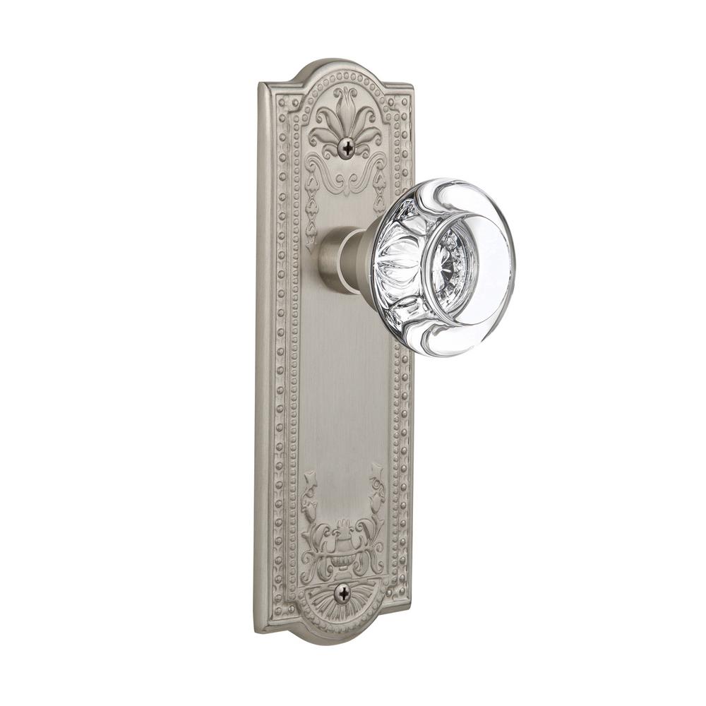Nostalgic Warehouse Meadows Plate Double Dummy Round Clear Crystal