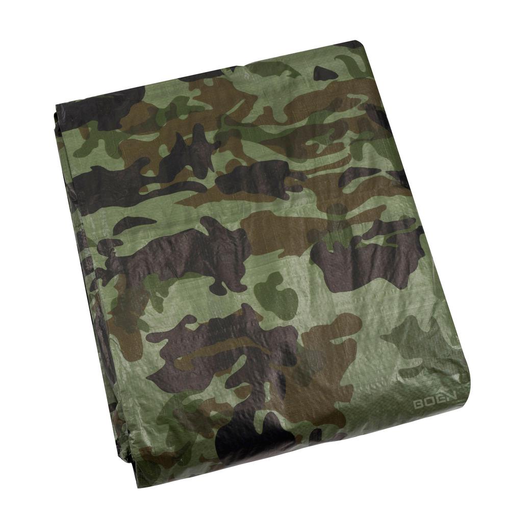 Boen Ft X Ft Camouflage Poly Heavy Duty Waterproof Tarpaulin Great Tarp Cover For