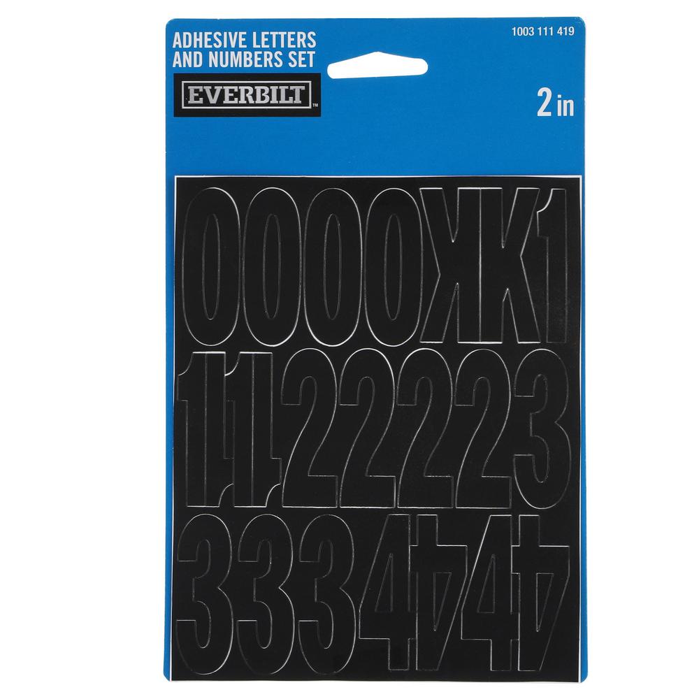 Amazon Com Chartpak Self Adhesive Vinyl Numbers 4 High Black 23 Per Pack 01193 Office Products