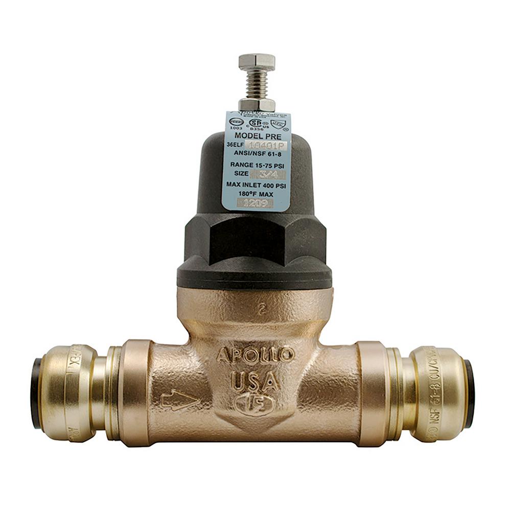 Brass Water Pressure Regulators Valves The Home Depot