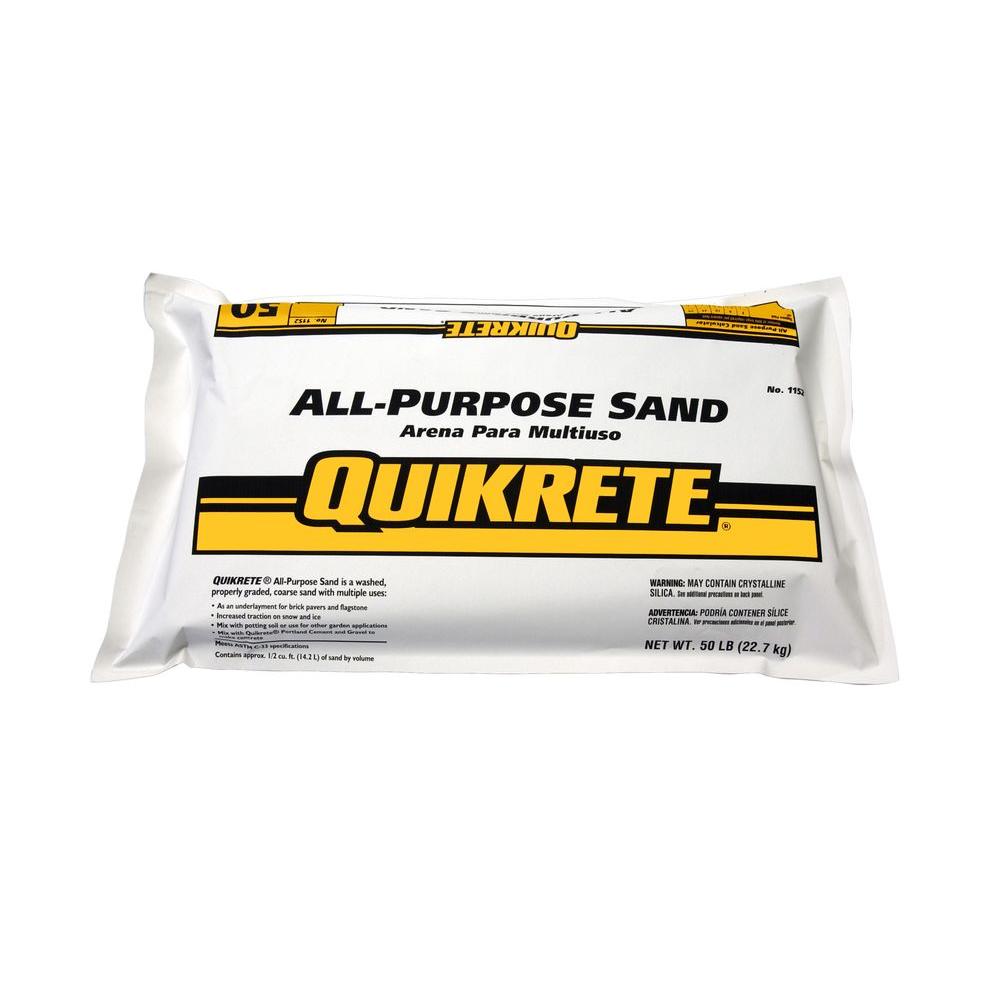 Quikrete 50 Lb All Purpose Sand 115251 The Home Depot