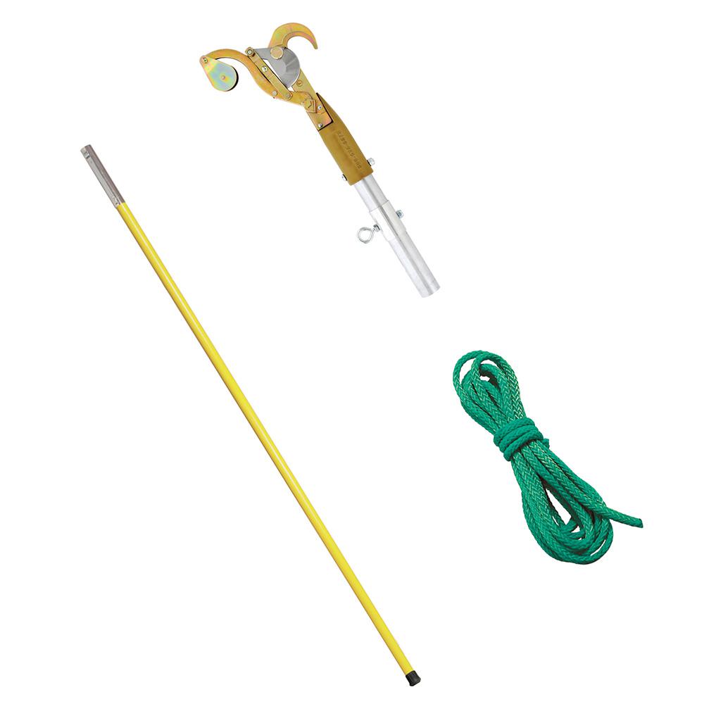 Notch Pruner with 1 ft. 8 ft. Yellow Fiberglass PolesSETSP48 The