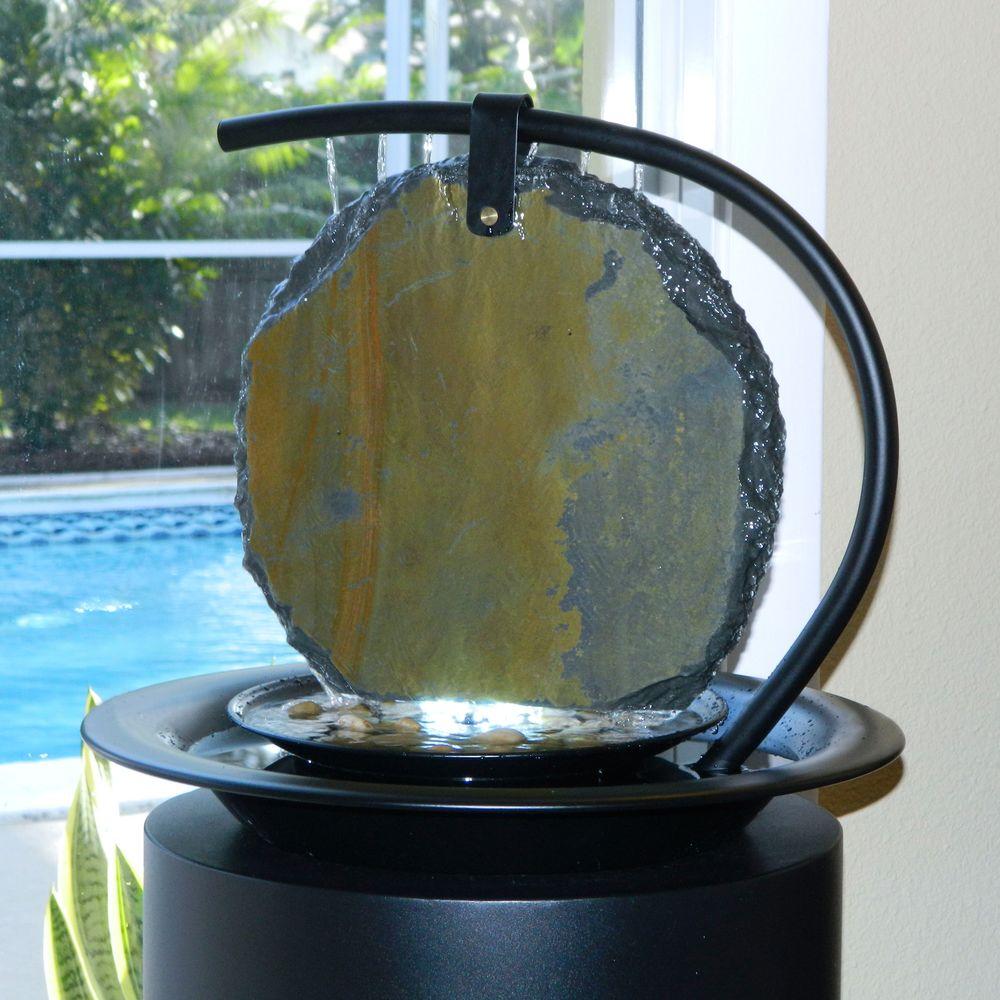 Bluworld Of Water Wonders 15 In Black Slate Zen Moonshadow Fountain Bluworld Of Water Wonders 15 In Black Slate Zen Moonshadow Fountain