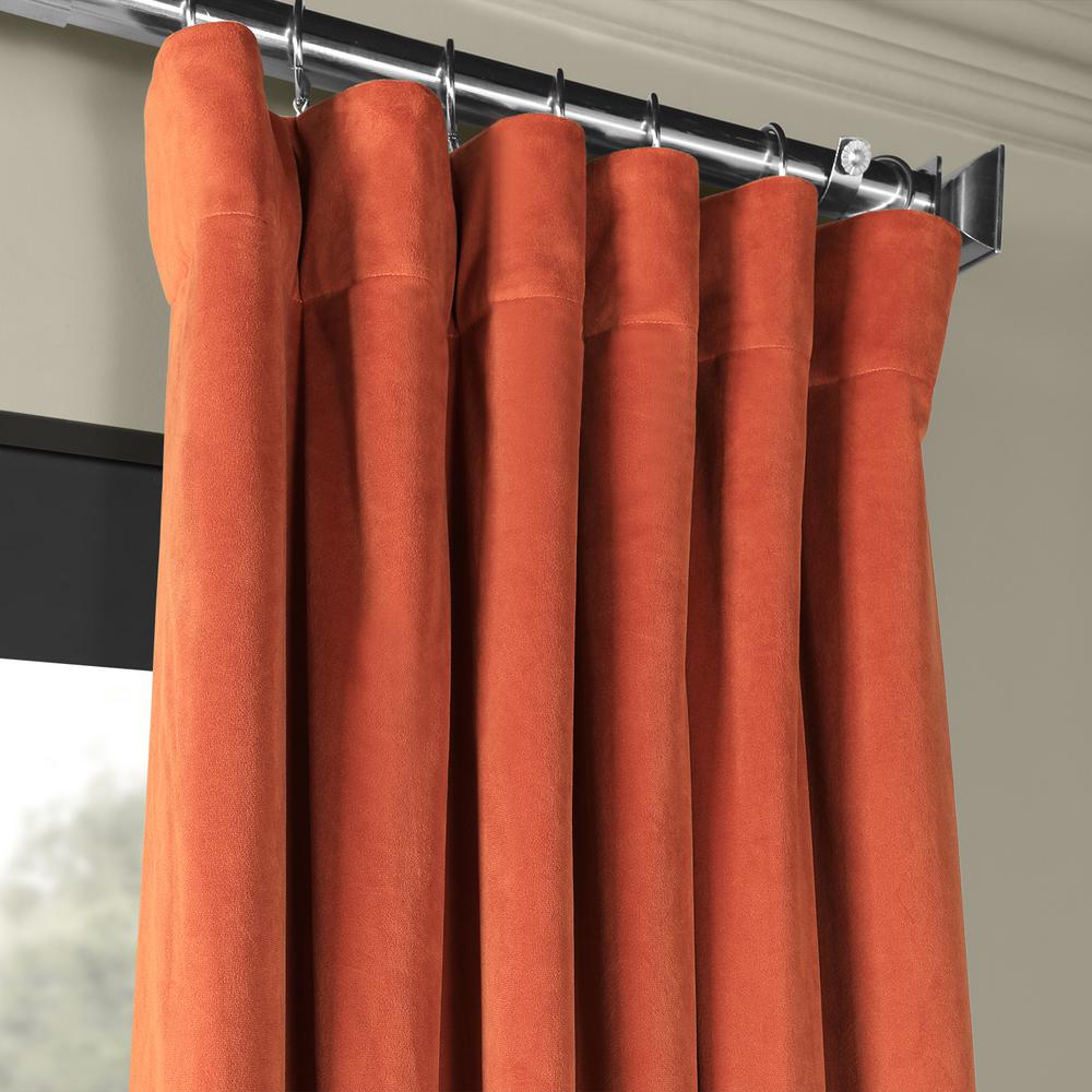 Exclusive Fabrics Furnishings Signature Burnt Pumpkin Orange