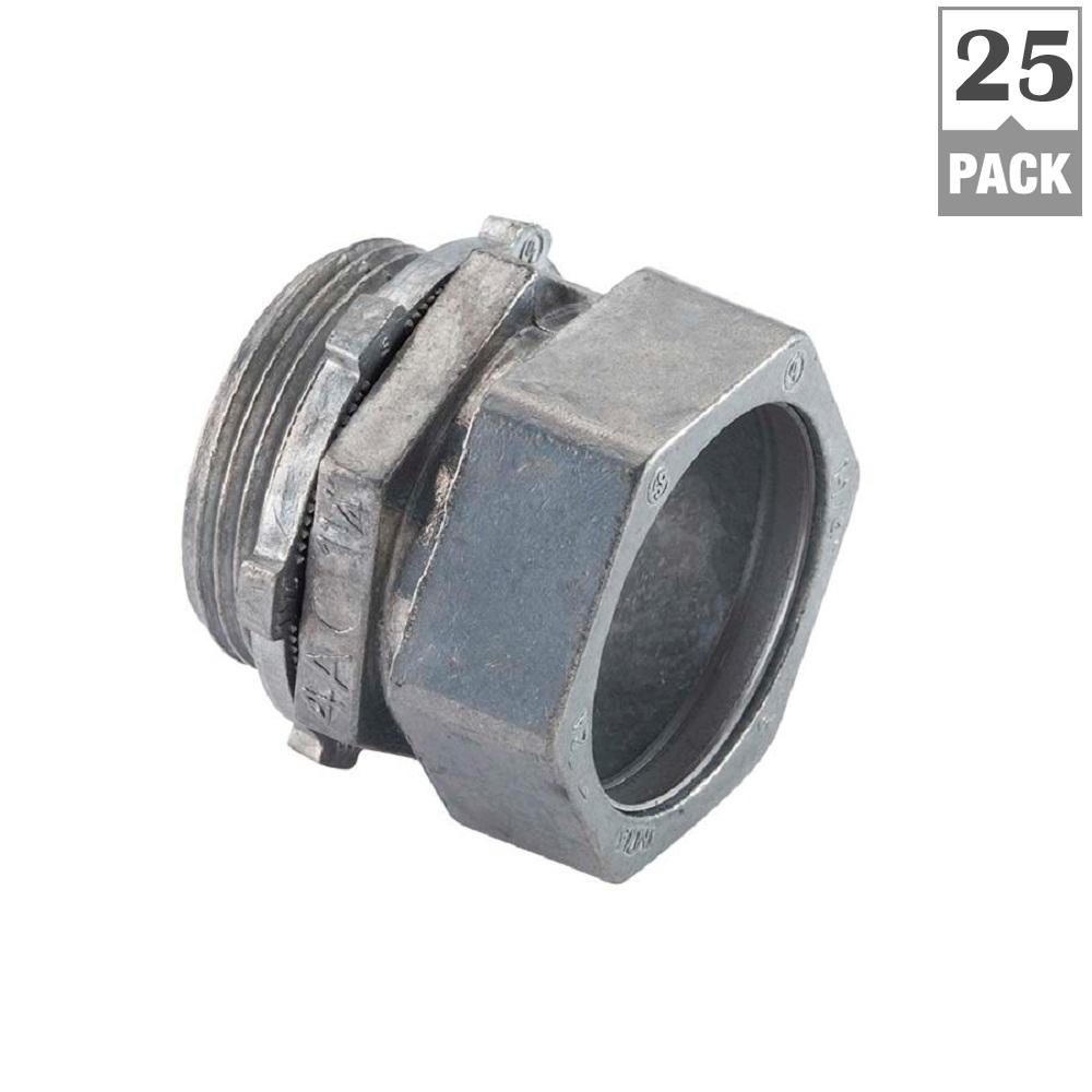 Halex 3/4 in. Electrical Metallic Tube (EMT) Compression Connector (25