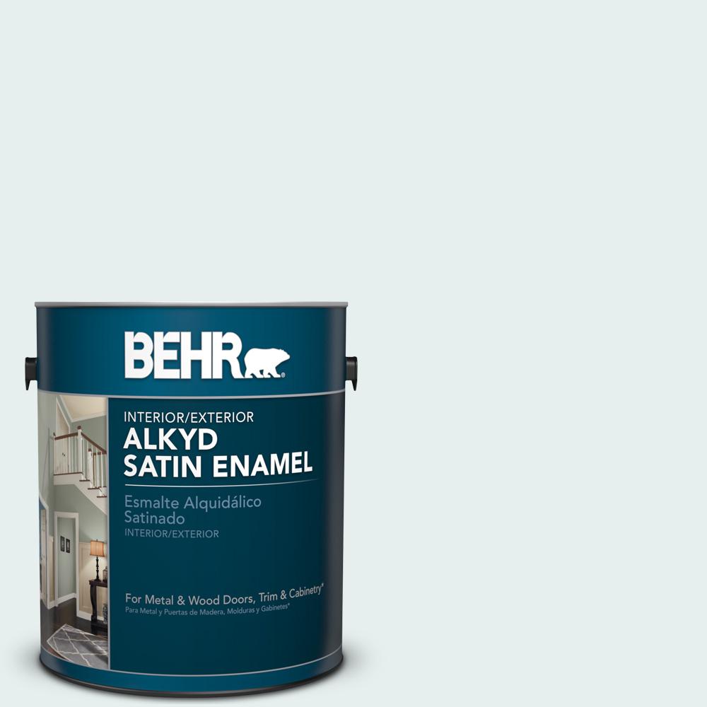 Polar White Paint The Home Depot 730e 1 Polar White Satin Enamel Alkyd Interior Exterior Paint
