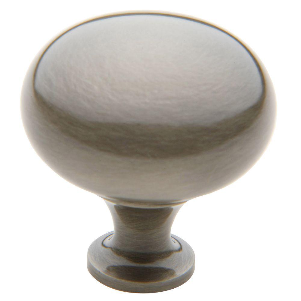 Baldwin Classic 13/4 in. Antique Nickel Round Knob4709.151.BIN The Home Depot