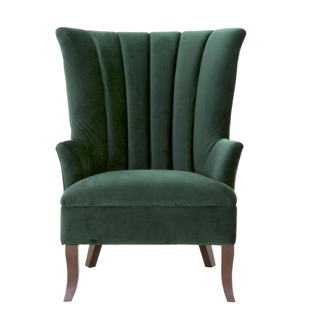 Home decorators collection carlotta emerald velvet club chair