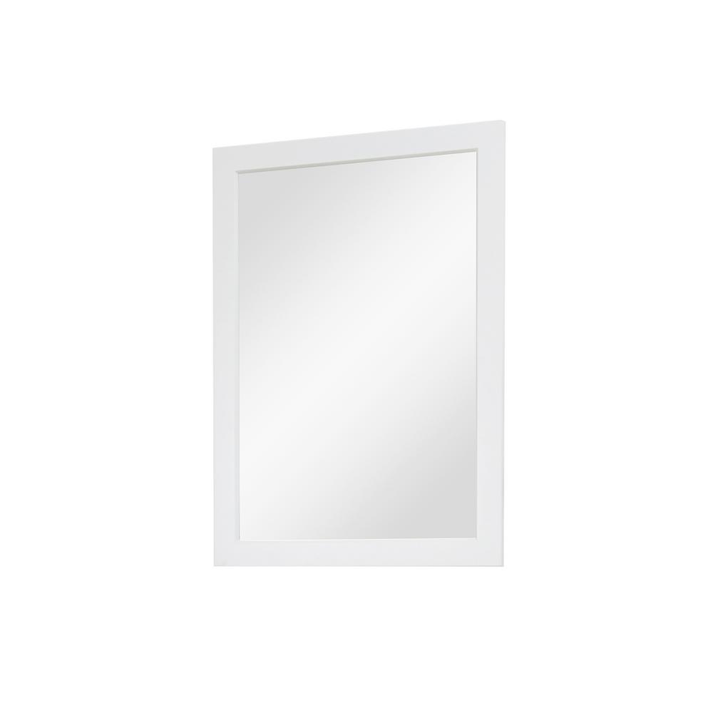 CASAINC 30 in. W x 36 in. H Bathroom Framed Wall Mirror in Dove Grey