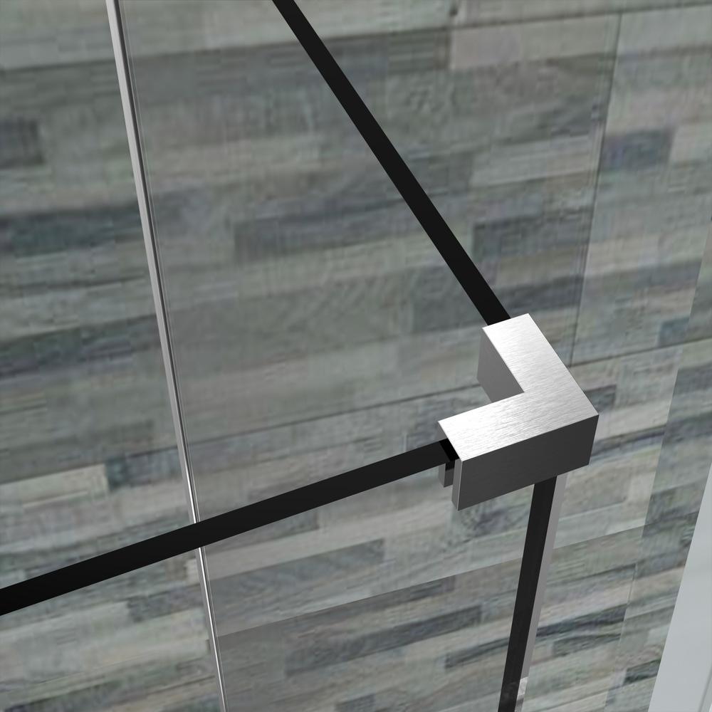 Aston Bromley Gs 45 25 To 46 25 X 38 375 X 72 Frameless Corner Hinged Shower Enclosure With Glass Shelves In Stainless Steel Sen962ez Ss 463238 10 The Home Depot