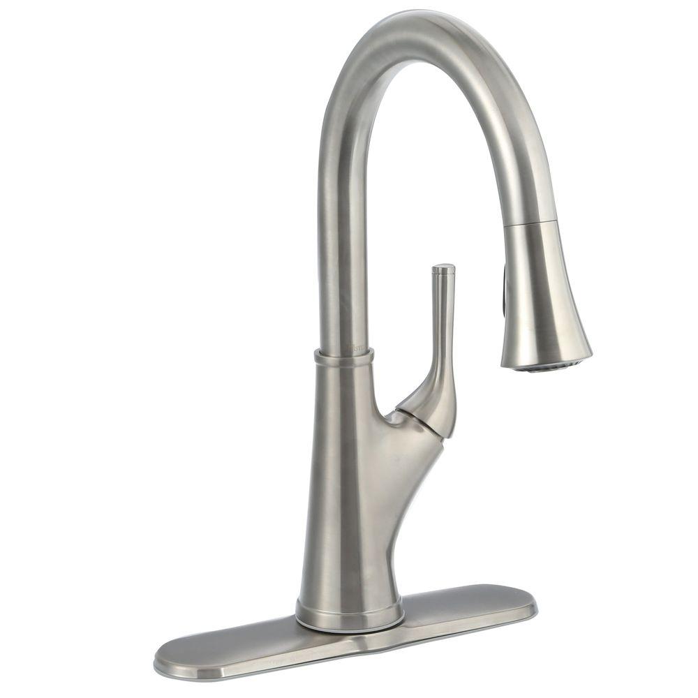 Pfister Cantara Single Handle Pull Down Sprayer Kitchen Faucet In