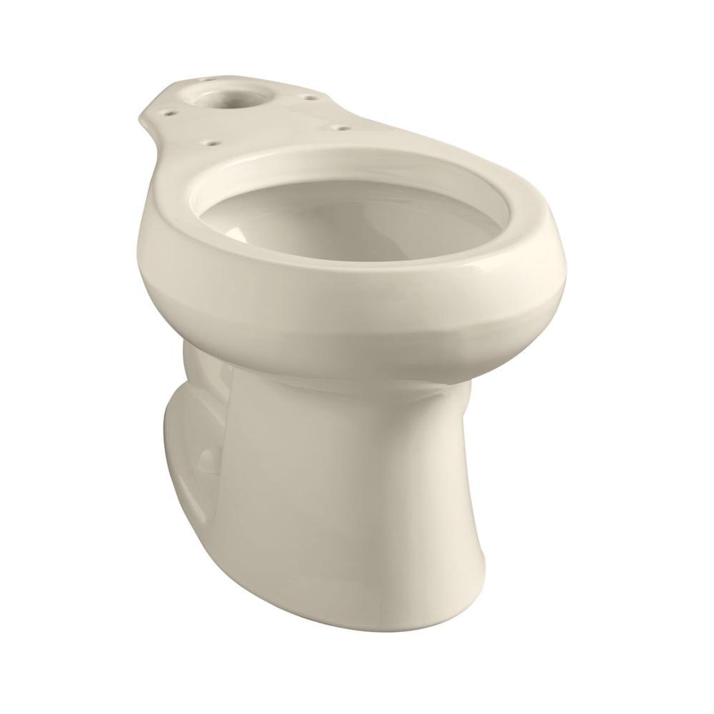 KOHLER Wellworth Round Toilet Bowl Only In Biscuit-K-4197-96 - The Home ...