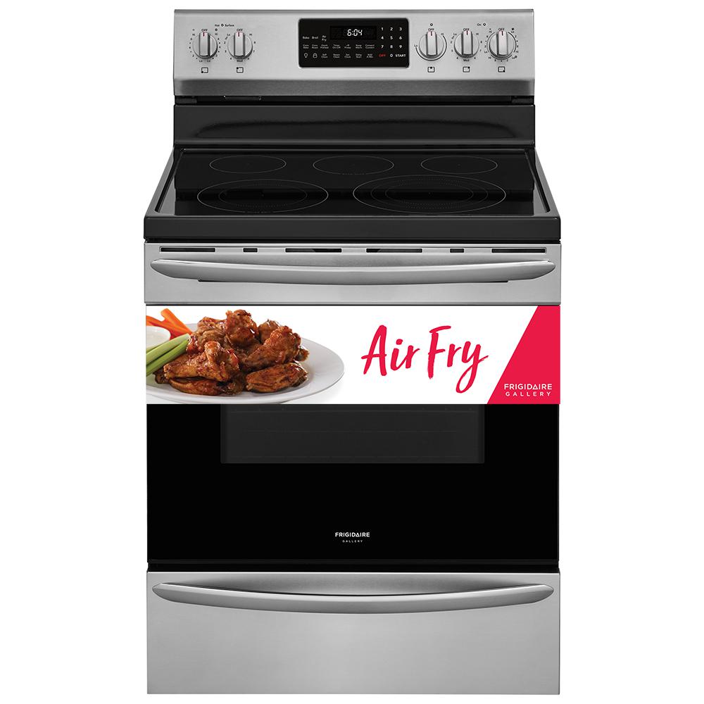 FRIGIDAIRE GALLERY 5.7 cu. ft. Electric Range with True Convection Self-Cleaning Oven in Stainless Steel with Air Fry, Smudge-Proof Stainless Steel was $1149.0 now $747.9 (35.0% off)