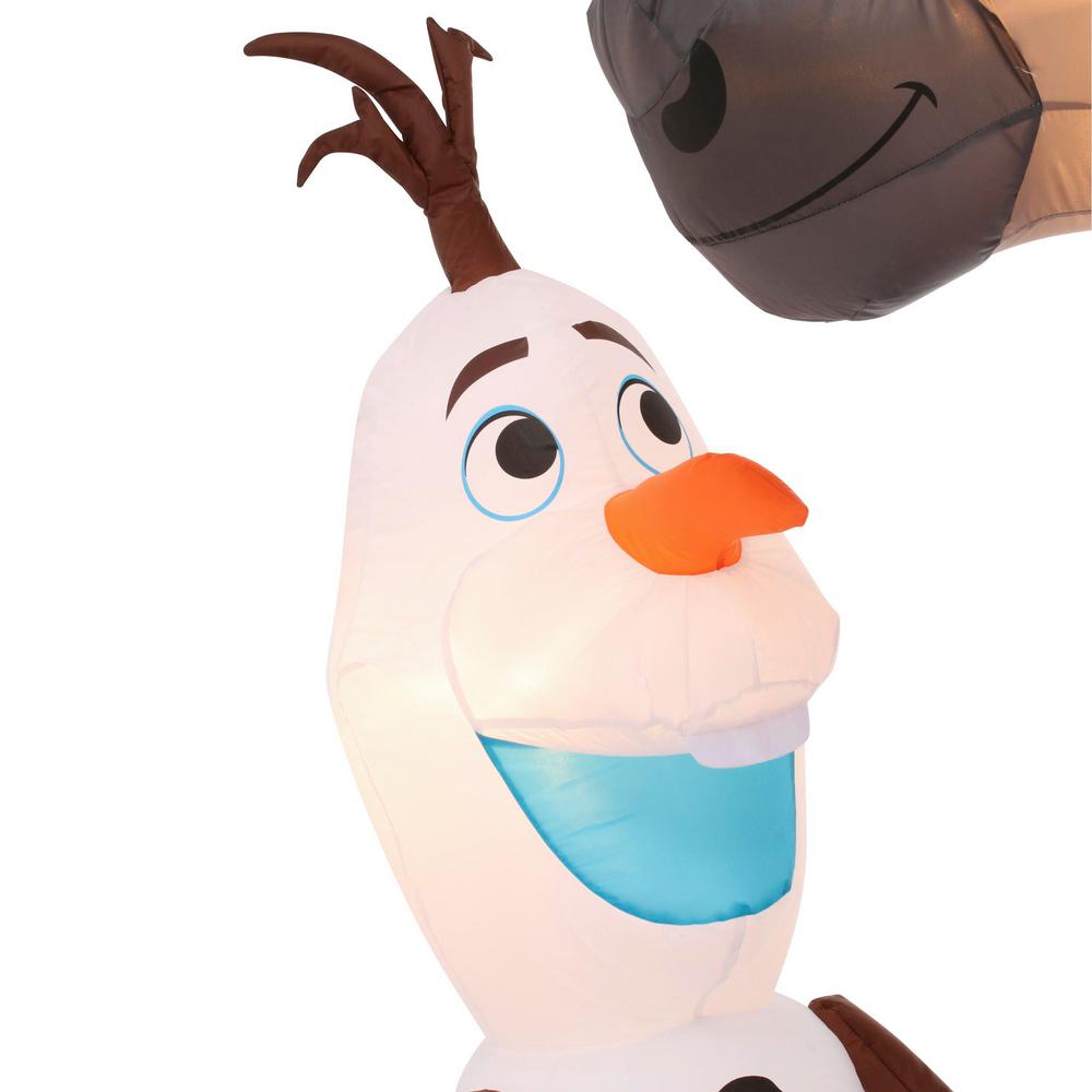 Christmas Inflatable Disney Frozen Olaf Sven 7 ft. Prelit Holiday Yard