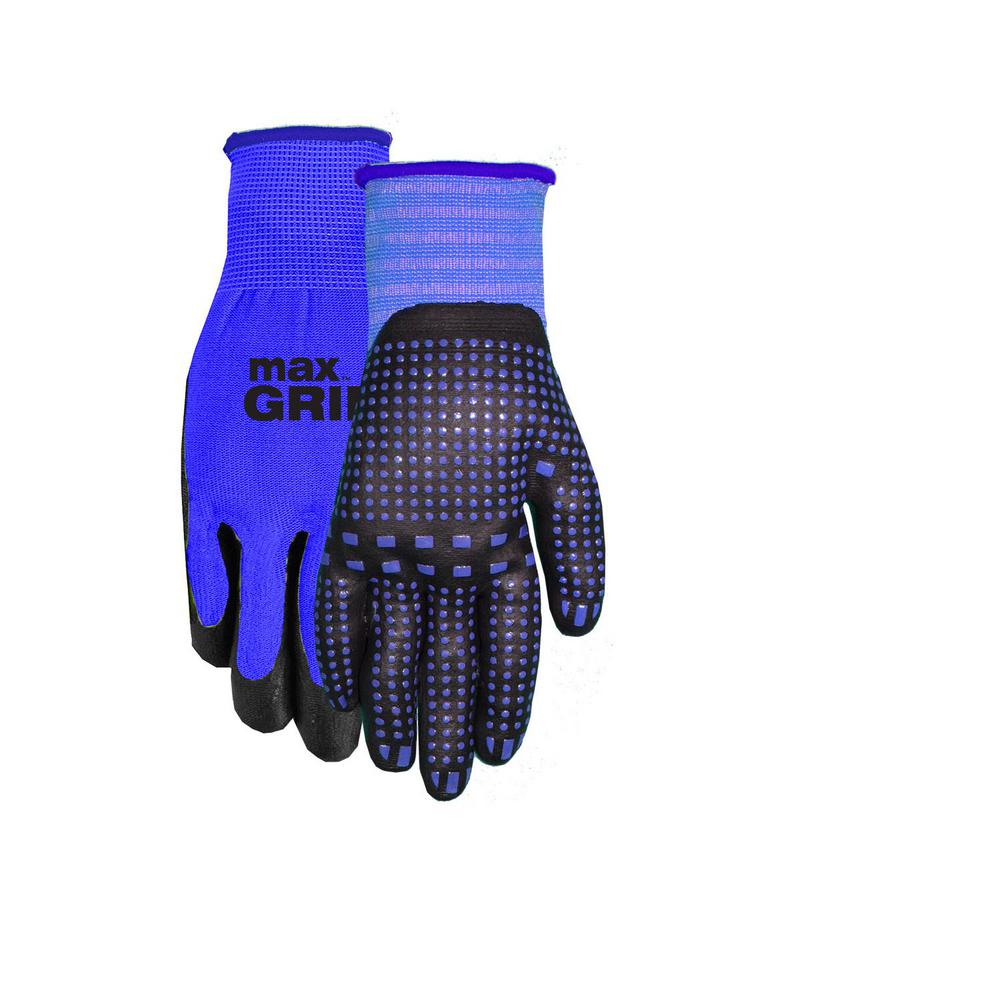 UPC 072264950001 product image for Midwest Quality Gloves Men's Blue Max Grip Nitrile Dot | upcitemdb.com